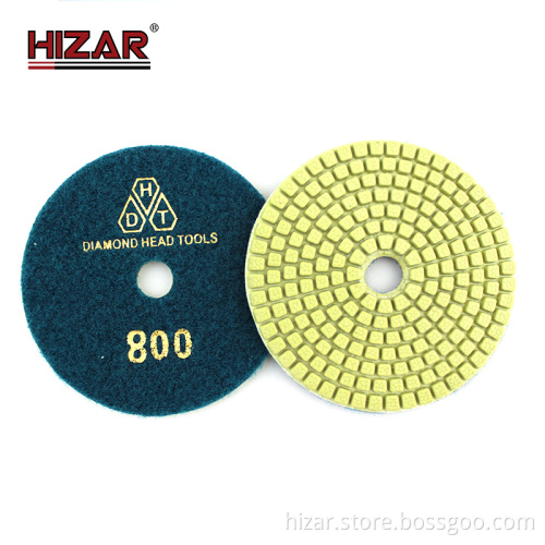 Hizar Polishing Pads and Sponges for Granite, Concrete, and Marble